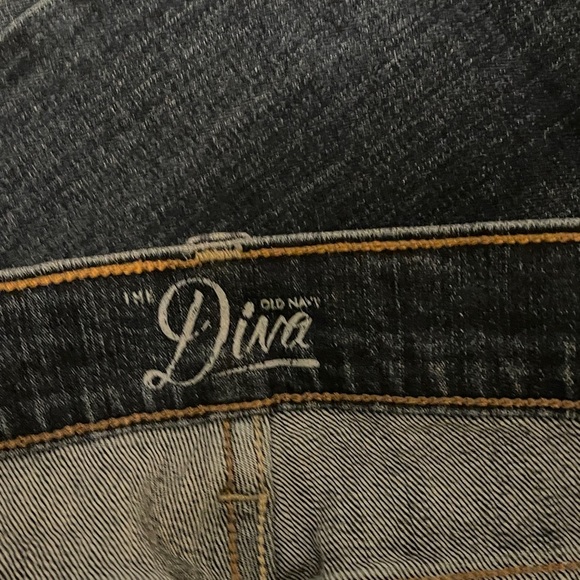 Old Navy Dark Blue Straight Leg Women's Jeans - Picture 2 of 5